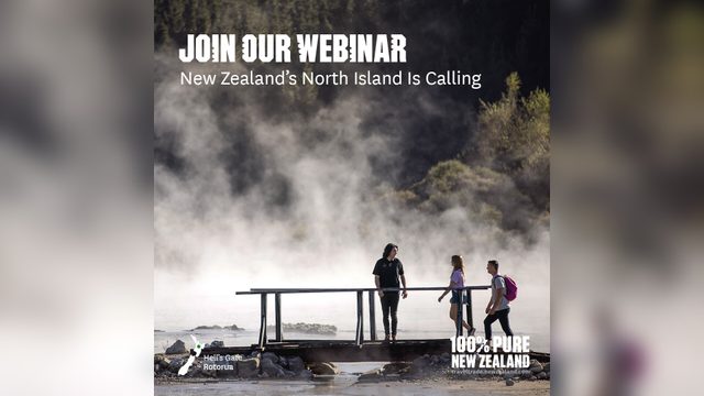 New Zealand's North Island Is Calling – live webinar for travel advisors presented by Tourism New Zealand